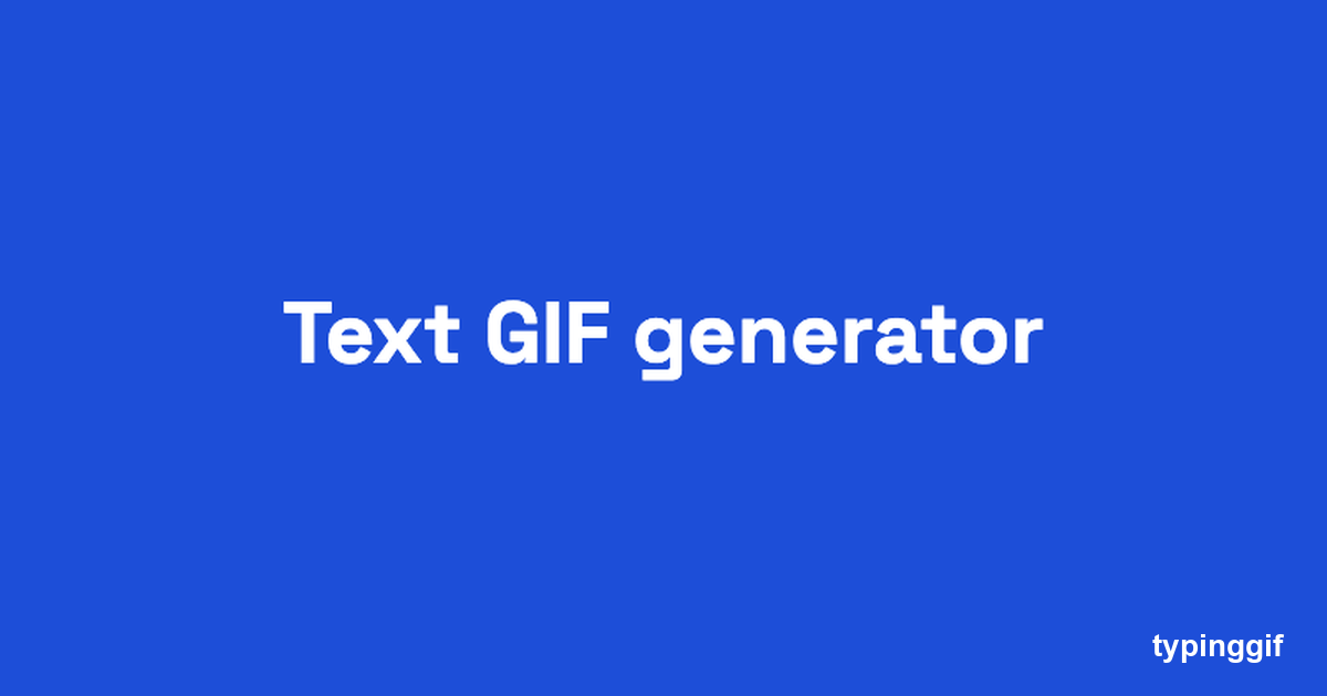 Text GIF Generator – Free, No Watermark | typinggif thumbnail 3